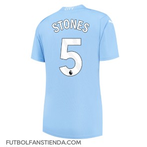 Manchester City John Stones #5 Primera Equipación Mujer 2023-24 Manga Corta